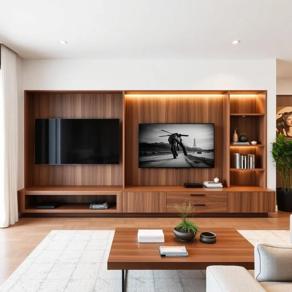 Walnut TV Console